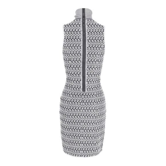 Missoni Sleeveless Turtleneck Dress in Grey Viscose